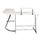 Flash Furniture 36.5 H, 71.5 W X Particleboard, Steel, White/Black NAN-CD-22181-WH-BK-GG - alternate 4
